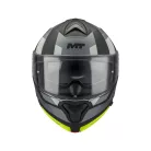 Casca Mt Helmets Genesis SV Stroke B13 negru mat/galben fluo