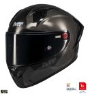 Casca Mt Helmets KRE+ S Pure Carbon A1 negru lucios - 100% carbon - FIM approved - omologare noua ECE 22.06