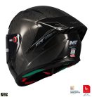 Casca Mt Helmets KRE+ S Pure Carbon A1 negru lucios - 100% carbon - FIM approved - omologare noua ECE 22.06