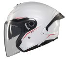 Casca open face motociclete MT Cosmo SV A0 alb lucios