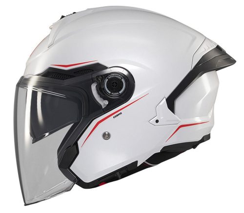 Casca open face motociclete MT Cosmo SV A0 alb lucios  - Alb lucios , L (59/60cm)