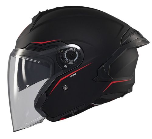 Casca open face motociclete MT Cosmo SV A1 negru mat  - Negru mat , XL (61/62cm)