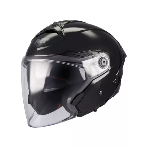 Casca Mt Helmets Cosmo SV Pure A1 negru lucios