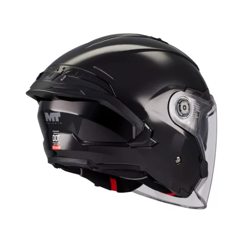 Casca Mt Helmets Cosmo SV Pure A1 negru lucios