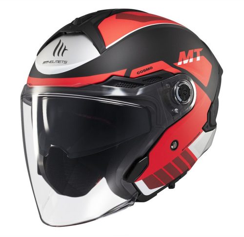 Casca Mt Helmets Cosmo SV Cruiser B5 rosu mat
