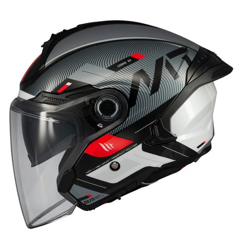 Casca MT Cosmo SV Silence B2 negru/gri lucios   MT-V-37 - Negru/gri lucios