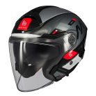 Casca MT Cosmo SV Silence B2 negru/gri lucios   MT-V-37 - Negru/gri lucios