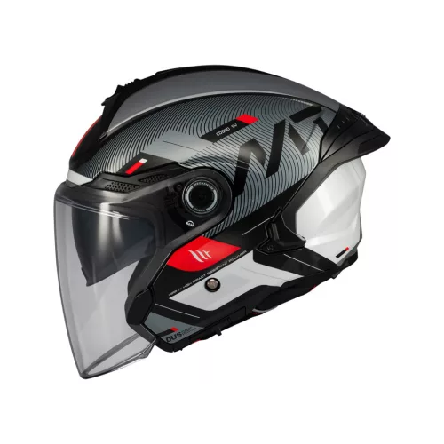 Casca Mt Helmets Cosmo SV Silence B2 negru/gri lucios