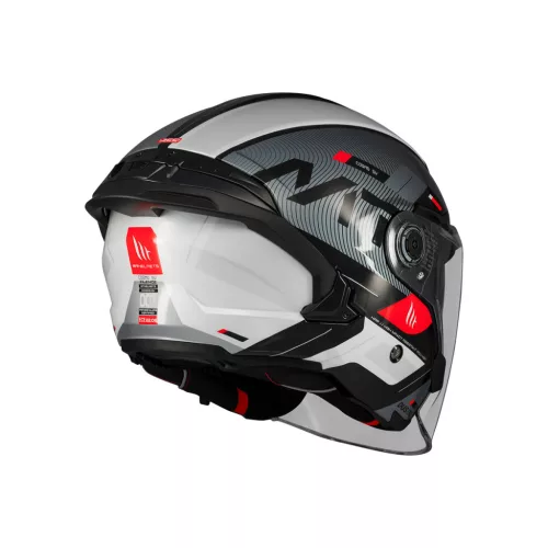 Casca Mt Helmets Cosmo SV Silence B2 negru/gri lucios
