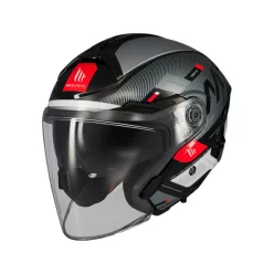 Casca Mt Helmets Cosmo SV Silence B2 negru/gri lucios