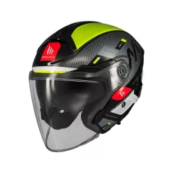 Casca Mt Helmets Cosmo SV Silence B3 galben fluor lucios