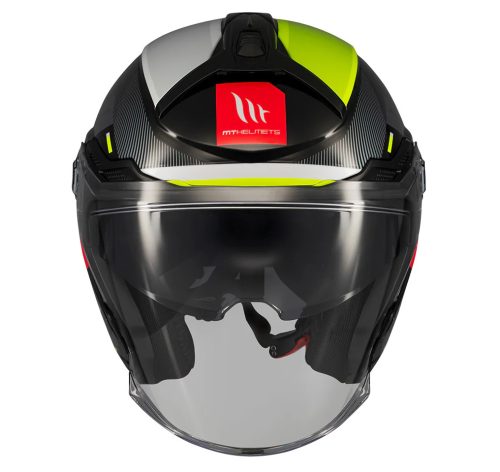 Casca Mt Helmets Cosmo SV Silence B3 galben fluor lucios