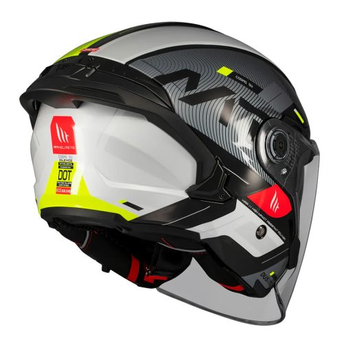 Casca Mt Helmets Cosmo SV Silence B3 galben fluor lucios