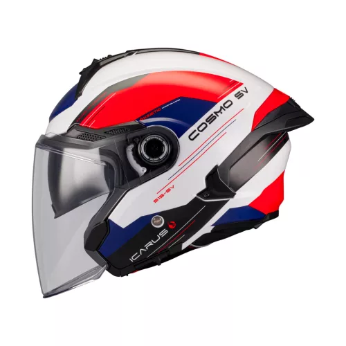 Casca Mt Helmets Cosmo SV Icarus A5 rosu lucios