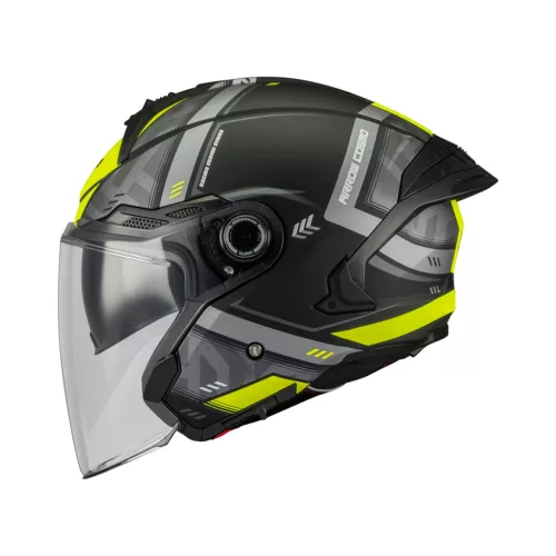 Casca Mt Helmets Cosmo SV Arrow B3 galben fluor mat