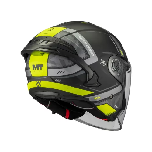 Casca Mt Helmets Cosmo SV Arrow B3 galben fluor mat
