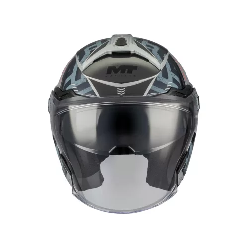 Casca Mt Helmets Cosmo SV Arrow C2 gri lucios