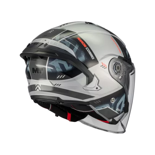 Casca Mt Helmets Cosmo SV Arrow C2 gri lucios