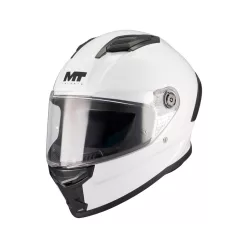 Casca Mt Helmets Stinger 2 Kids Pure A0 alb lucios