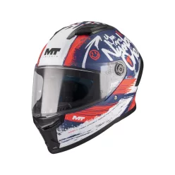 Casca Mt Helmets Stinger 2 Kids Rocket C17 albastru/rosu mat