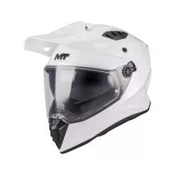 Casca Mt Helmets Track SV Pure A0 alb lucios