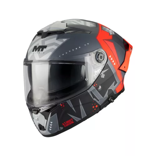Casca Mt Helmets Thunder 4 R SV Canvas C5 rosu mat
