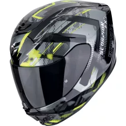 Casca Scorpion EXO-391 Clutter Negru Galben Fluo
