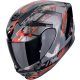 Casca Scorpion Exo-391 Clutter Negru/Rosu