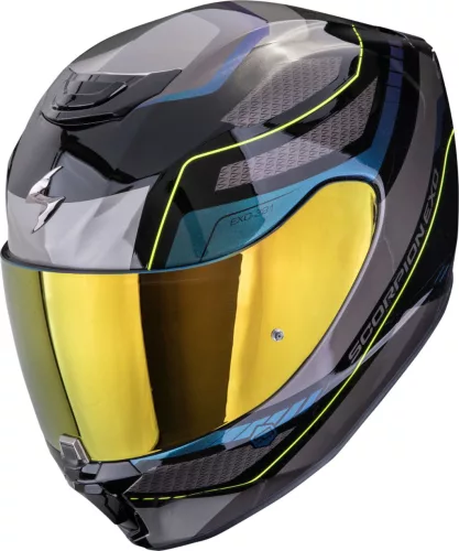 Casca Scorpion EXO-391 LEO Negru Gri Albastru