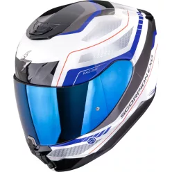 Casca Scorpion EXO-391 LEO Alb Albastru
