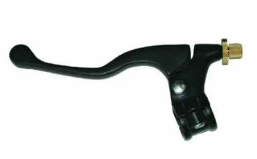 Manetă frână scurtă cu suport Bihr aluminiu turnat negru universală 14-0105