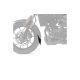 Front fender extension PUIG 0030N Negru