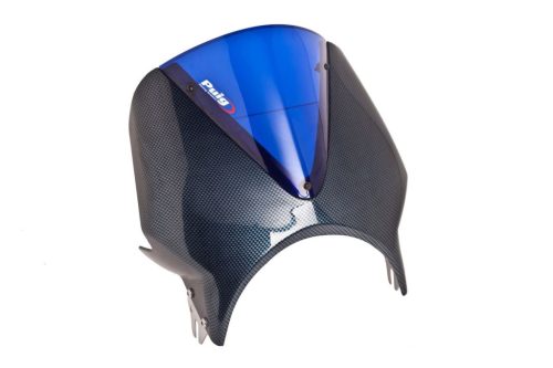 Windshield PUIG RETROVISIONS 003CA carbon look Albastru