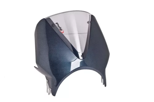 Parbriz PUIG RETROVISIONS 003CH aspect carbon fumuriu