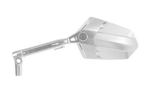 Oglinda retrovizoare PUIG Xplorer 014DN anodized aluminium / black stanga