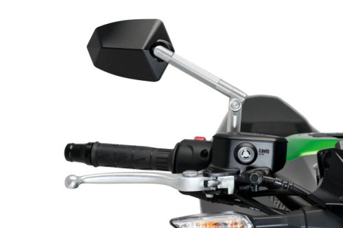 Oglinda retrovizoare PUIG GT.1 020DN anodized aluminium / black dreapta
