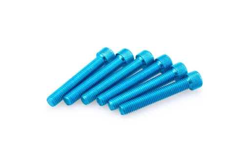 Suruburi PUIG ANODIZED 0524A Albastru M8 x 50mm (6pcs)