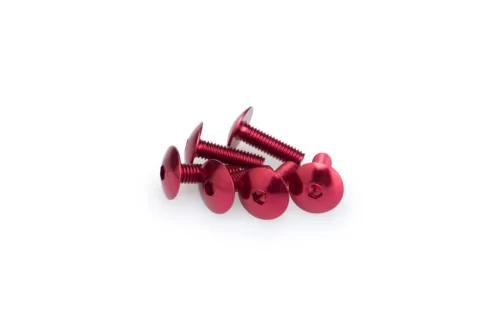 Screws PUIG ANODIZED 0657R Rosu M6 x 20mm (6pcs)