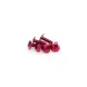 Screws PUIG ANODIZED 0657R Rosu M6 x 20mm (6pcs)