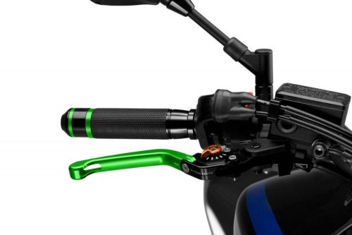 Brake lever without adapter PUIG 3.0 110VT foldable green/orange