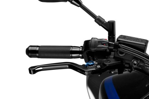 Brake lever without adapter PUIG 3.0 120NA lung negru/albastru