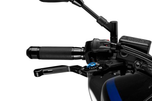 Brake lever without adapter PUIG 3.0 14NNA extendable folding negru/albastru