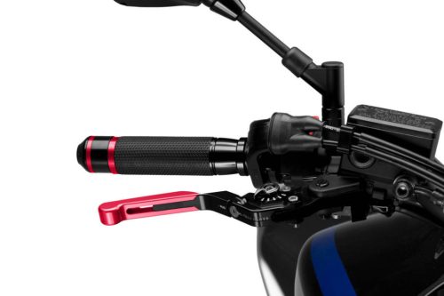 Brake lever without adapter PUIG 3.0 14RNN extendable folding red/black