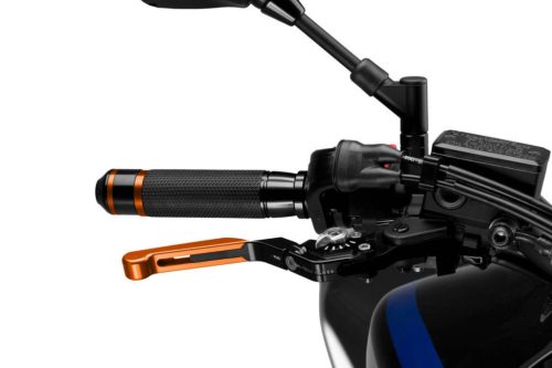 Brake lever without adapter PUIG 3.0 14TNP extendable folding orange/silver