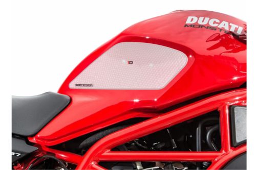 Tank side protectors PUIG ANTI-SLIP 20068W transparent