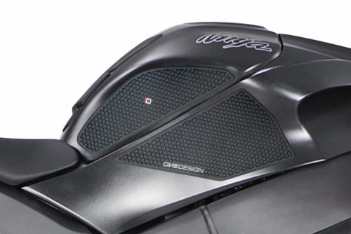 Tank side protectors PUIG ANTI-SLIP 20081N Negru