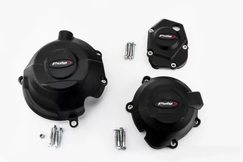 Protectie motor covers PUIG 20135N Negru included right, left and alternator caps