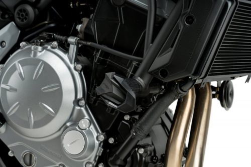 Frame sliders PUIG R19 20293N black with grey rubber