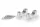 Risers PUIG 20308P argintiu height 20mm, d 32mm