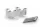 Risers PUIG 20309P argintiu height 30mm, d 32mm